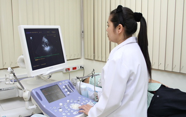 เครื่องตรวจหัวใจด้วยคลื่นเสียงสะท้อนความถี่สูง (Echocardiogram)